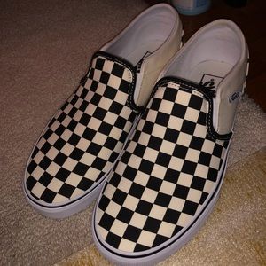Checkered Vans size W9.5 M7.5